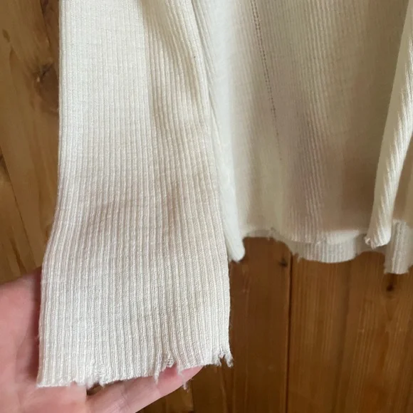 Helmut Lang wool black distressed frayed edge cardigan - Picture 4 of 7